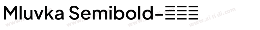 Mluvka Semibold字体转换